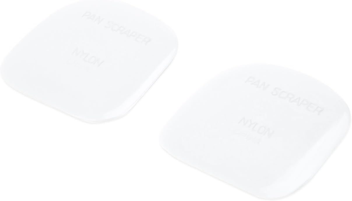 Fox Run Nylon Pot/Pan Scraper, Set of 2, White