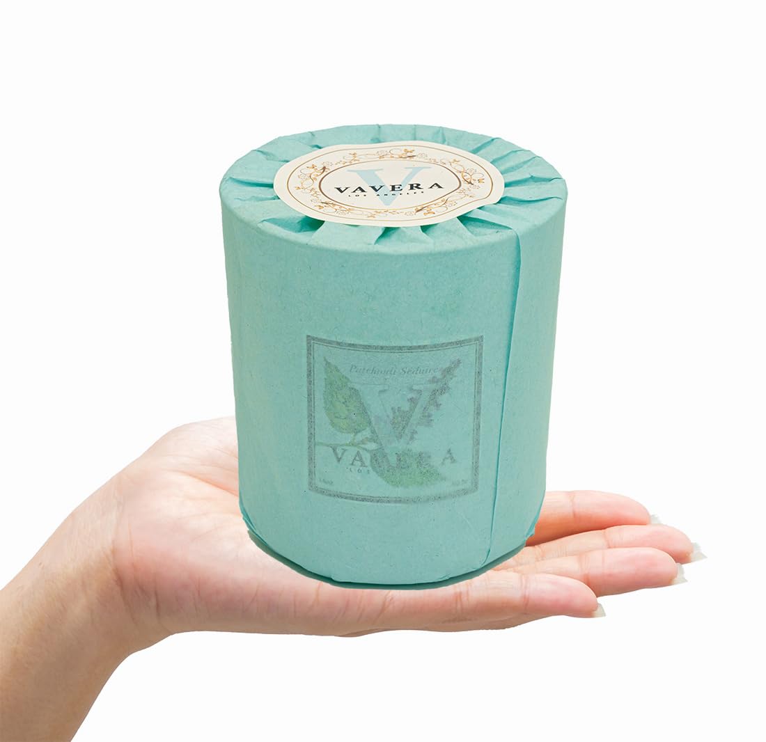 VAVERA Sparkling Grapefruit Wood Wick Candles that Crackle (14oz Matte White Candle Jar) Juicy, Crisp Freshness. Crossover Gifts for Mom or Men! Non Toxic Scented Candle, Hand-Crafted in USA.