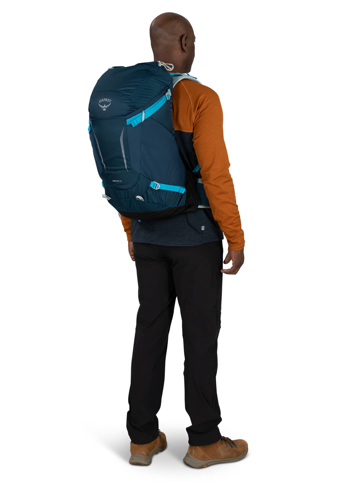 Osprey Hikelite 32L Unisex Hiking Backpack, Tan Concrete, Small/Medium
