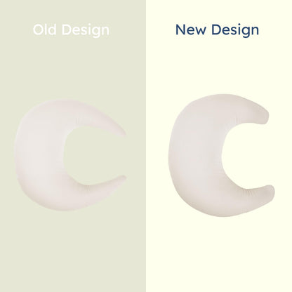 snuggle me Organic Nursing Pillow (New 2025 Design) | Bottle & Breastfeeding Pillow with Organic Cotton Cover & Fiberfill, Machine Washable Feeding Pillow, Newborn Essentials Must Haves (Natural) - v2