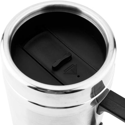 Duokon Car Hot Water Kettle, 350ML + 150ML Stainless Steel Electric Kettle for Coffee Tea Water Heating Cup 12V