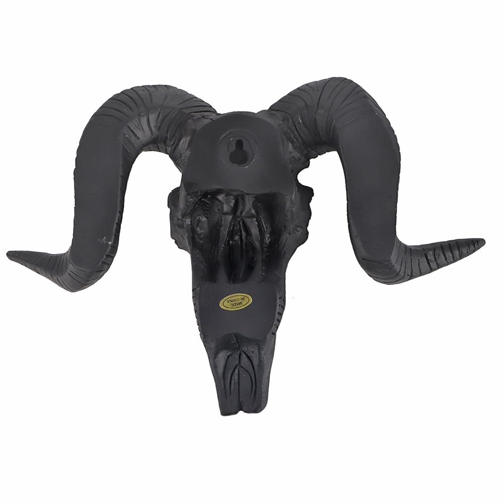 Wall Hanging Decoration 3D Shofar Skeleton Ornament Sheep Resin Bone Art Crafts Resin Crafts Halloween Decor Gifts