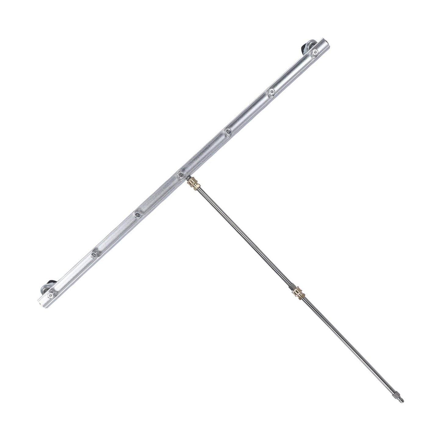 39.37inch Pressure Washer Cleaner, Power Pressure Washer Attachment, Stainless Steel Water Broom with 1/4inch Quick Connector, Surface Cleaner for Household and Business Use (for Undercarriage