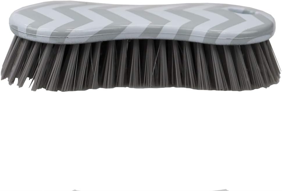 Home Basics Small Scrubber Brush - 6.25" x 2.75" x 1.5", Grey