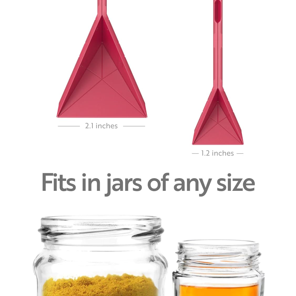 POLYGONS - Original Flat 3-in-1 Folding Measuring Spoons | 2 Spoons fold into 6 Sizes | Magnetic | DuraBend Tech lasts 100k+ folds | LeakProof for Wet & Dry | Gift Packaging | Baking/Cooking (Black)