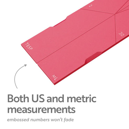 POLYGONS - Original Flat 3-in-1 Folding Measuring Spoons | 2 Spoons fold into 6 Sizes | Magnetic | DuraBend Tech lasts 100k+ folds | LeakProof for Wet & Dry | Gift Packaging | Baking/Cooking (Purple)