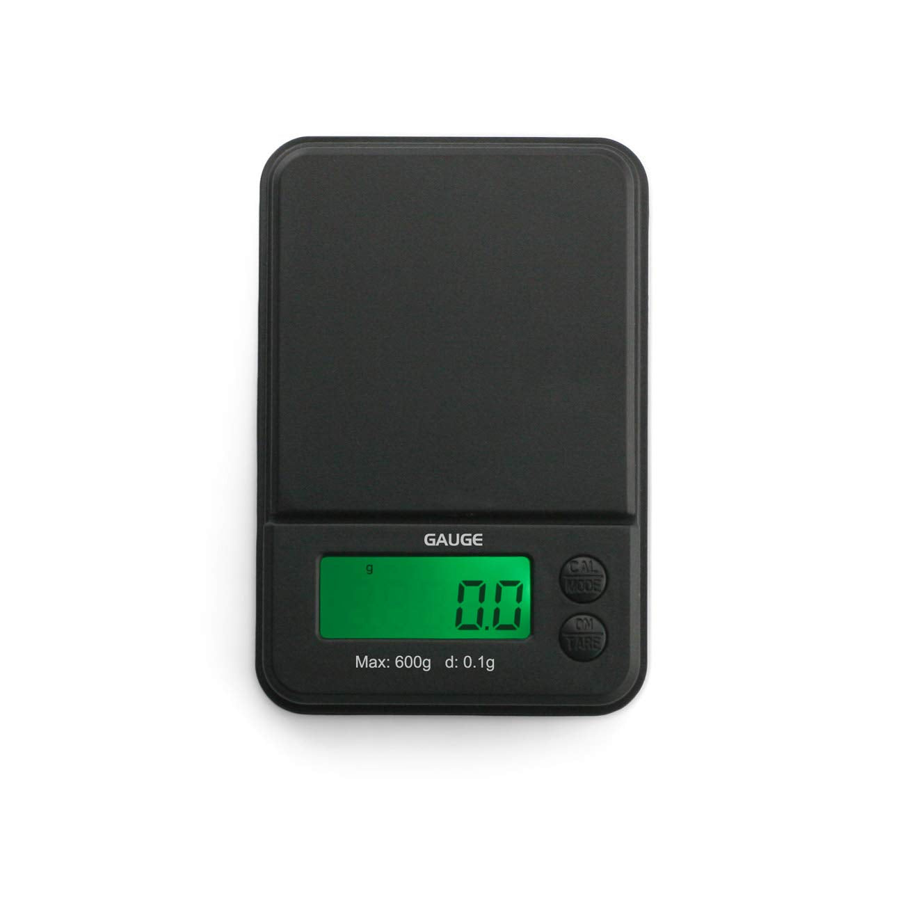 GAUGE Digital Mini Scale - Black - (600g x 0.1g) - Small Pocket Size Travel Scale for Digital Weight
