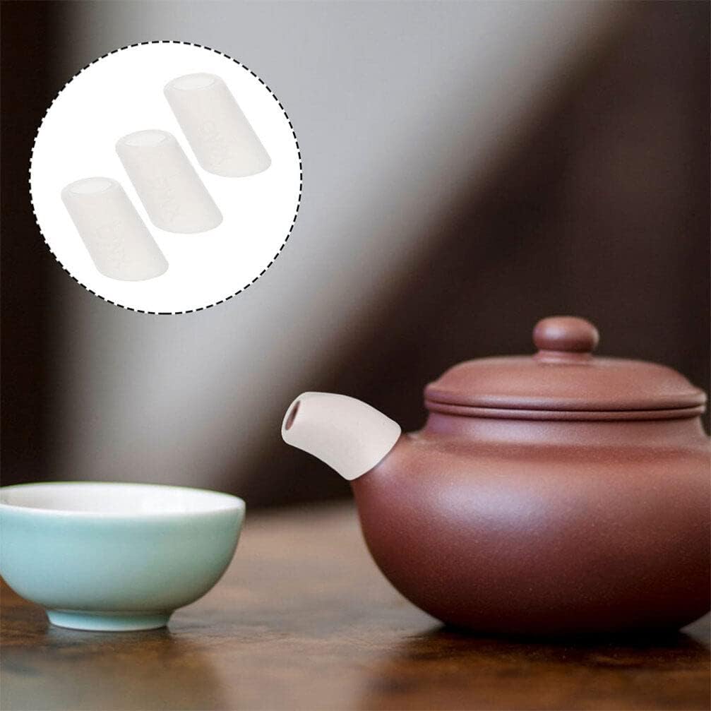 Luxshiny 5pcs Teapot Spout Cover Sleeves, Silicone Drip-proof Leak-proof Protectors for Tea Kettle Coffee Pot