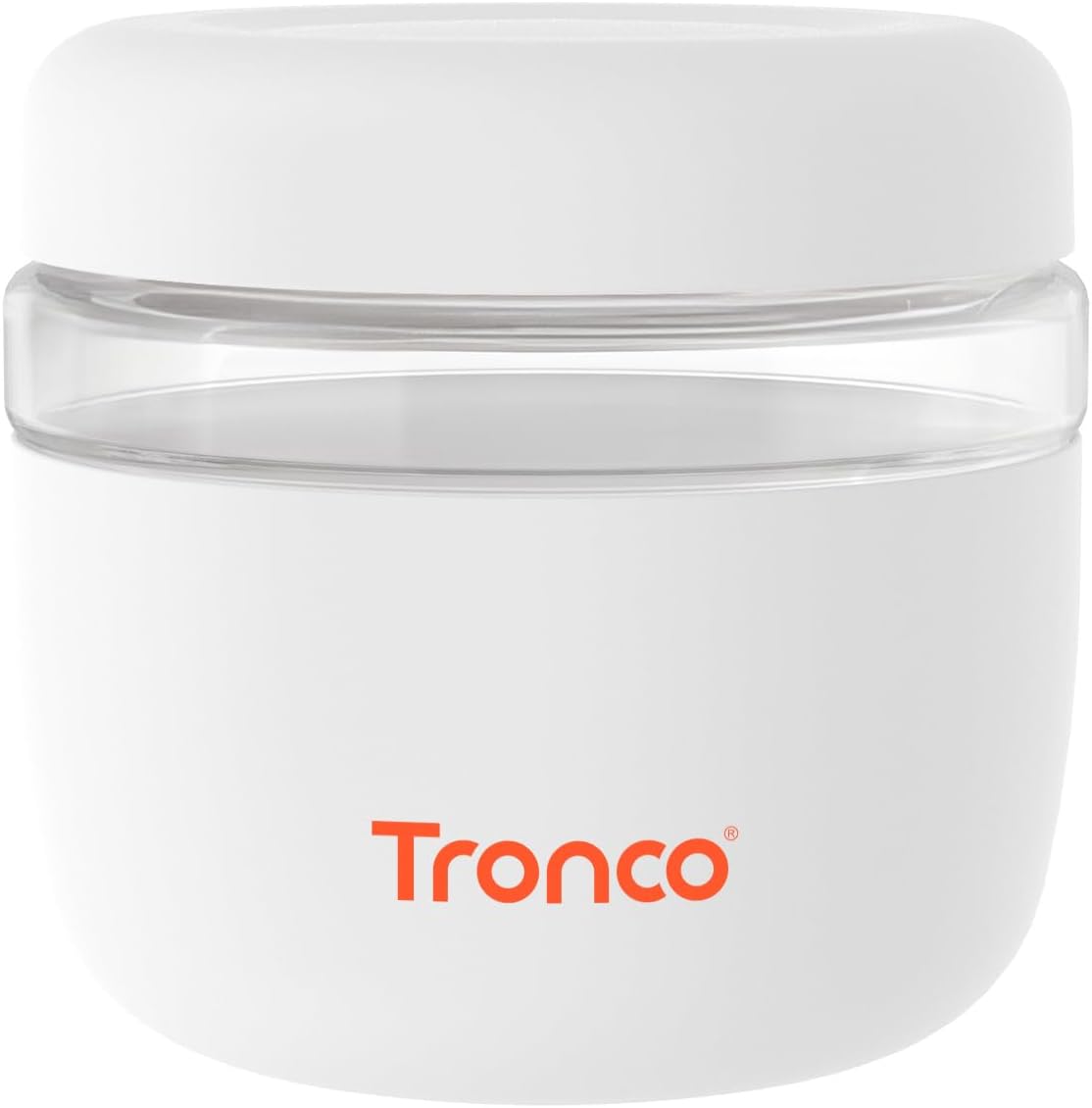 24 oz Set 1 Tronco Glass Lunch Bowl Container with Lid, Glass Food Containers, Leak & Spill Proof, Soup & Stew Food