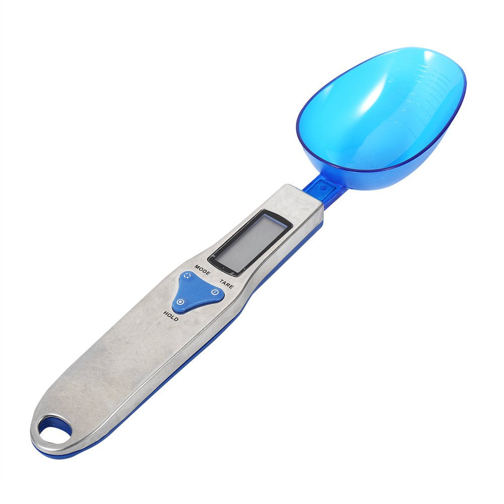Digital Spoon Scale, Electronic Kitchen Gram Scale with LCD Display and 3 Measurement Spoons for Home Kitchen