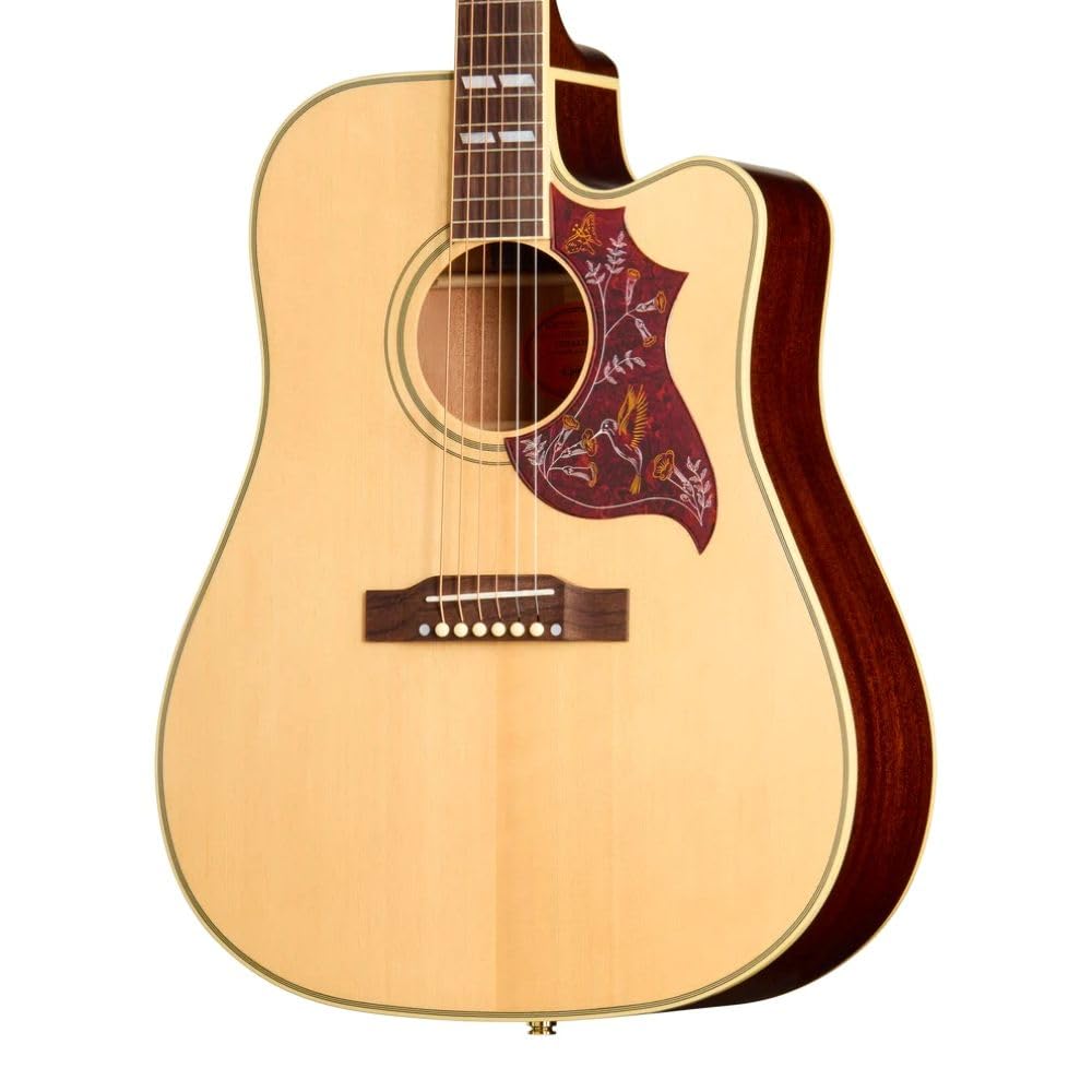 Epiphone Inspired by Gibson Hummingbird Standard EC Acoustic Electric, Natural with Bag