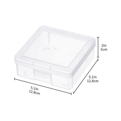 novelinks Plastic Clear Storage Containers for Organizing, Craft Storage Organizers and Stackable Storage Bins with Lids for Pencil Box, Bead, Cookie Cutter, Board Game (12 Pack Small)