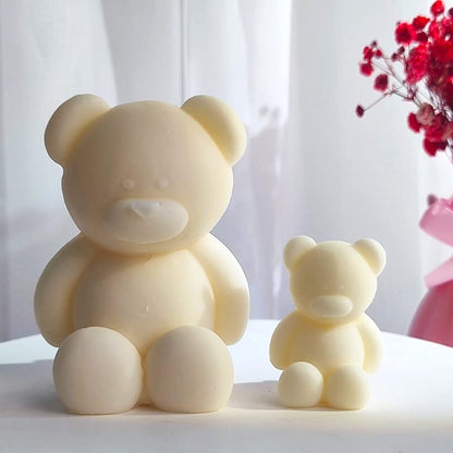 Big Sitting Bear Candle Mold,Silicone Molds for Wax Resin DIY Candles Handmade Soap Mould, Hand Crafts for Home Wedding Party Decoration