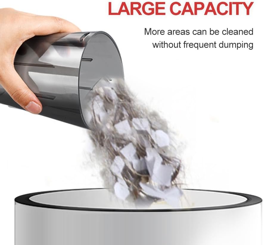 Handheld Vacuum Cleaner, Wet/Dry Cordless, 6.5KPA, Rechargeable Portable Hand Vacuum for Home & Car