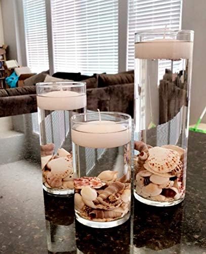 Floral Supply Online 9" Tall x 3.5" Wide Cylinder Glass Vase with Flower Guide Booklet for Weddings, Events, Home Decor