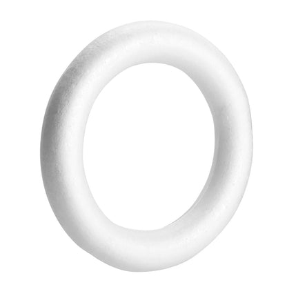 Juvale Foam Wreath Form - 12 x 12 x 2 in, Pack of 3, White - Foam Wreath Ring