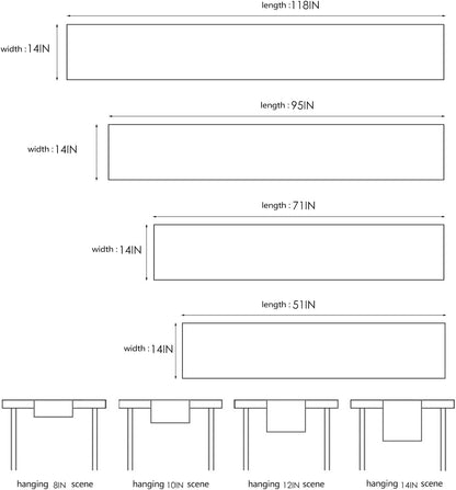 14x71 Inch Velvet Spring Table Runner Dresser Scarf Luxury Rustic Farmhouse Ivory St. Patrick's Day Easter Table