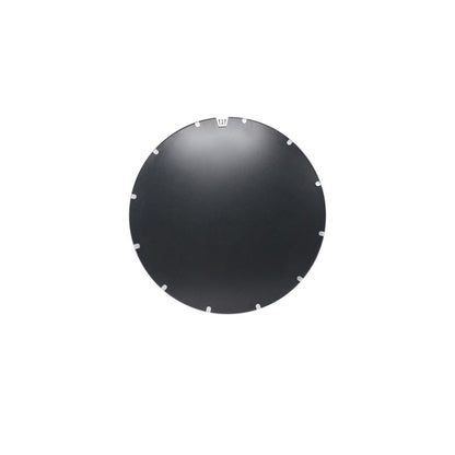 Flash Furniture Julianne Large Round Wall Mirror - Silver Circle Accent Mirror - 16" Vanity Mirror - for Bathroom, Vanity, Entryway, Dining Room, & Living Room