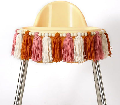 1st Boho Sun Yarn Garland High Chair Banner - You are My Sunshine Birthday Decor, Cake Smash Photo Props, Backdrop Baby