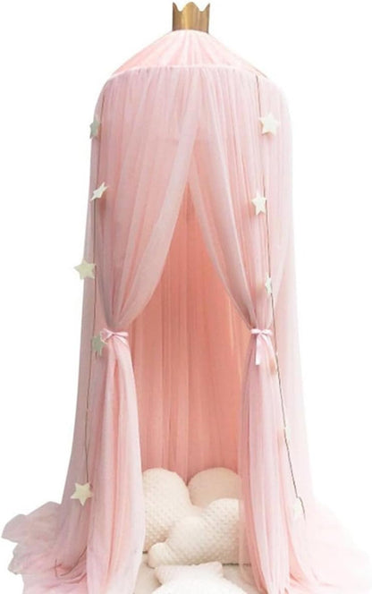 ESUPPORT Dome Princess Bed Canopy Round Lace Mosquito Net Play Tent Hanging House Decoration Netting Curtains