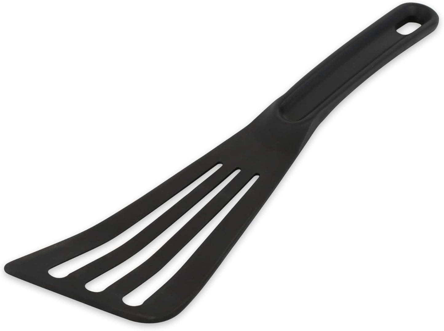 RSVP International Kitchen Tool Collection, Dishwasher Safe, Angled, 12x3.25", Nylon Euro Style, Black