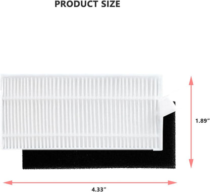 4 PCS HEPA Filter Replacement for Eufy L35 Sweeper | Robot Vacuum Cleaner Accessories