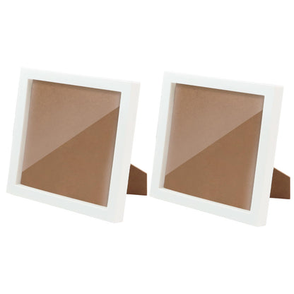 antor 2 Pack 6x6 Display Frames for Diamond Painting, Square Tabletop Stand Picture Frames for Diamond Art Projects and Completed DIY Artwork