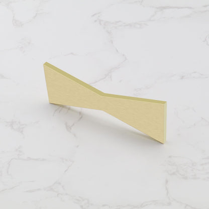 Create idea Solid Brass Bow Tie 100mmx38mmx4mm Slot Cutting Wood Bow Tie Professional Butterfly Inlay,Bowtie Inlay,Butterfly Inlay,For Bowtie Inlay Wood Working, HP736-CW