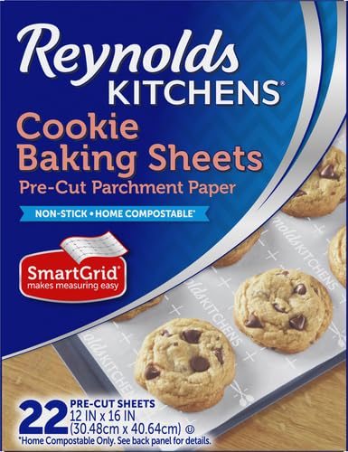 Reynolds Kitchens Air Fryer Liners Disposable, Unbleached Parchment Paper Sheets, 50 Count