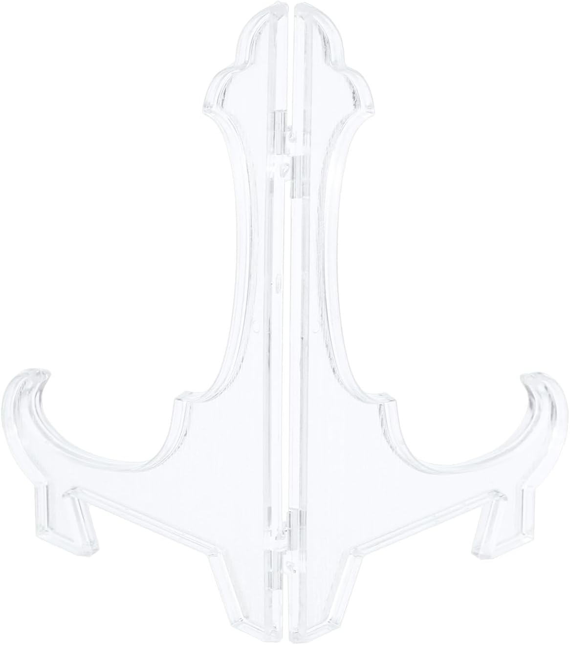 uxcell 6Pcs 7.1" Easel Plate Holder, Plastic Folding Display Stand for Decorative Plates, Clear for Picture Frame