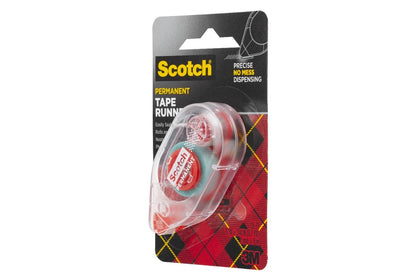 3M 6061 Scotch Double Sided Adhesive Roller Tape Runner, Permanent, Acid-Free, Photo-Safe Adhesive for Scrapbooking, Photo Mounting, and Crafts, 0.27 in x 26 ft per Roller, Pack of 6