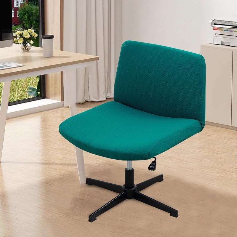 TOPCHANCES Dining Room Chair Covers, Stretchable Waterproof Armless Criss Cross Slipcover for Home Office Party