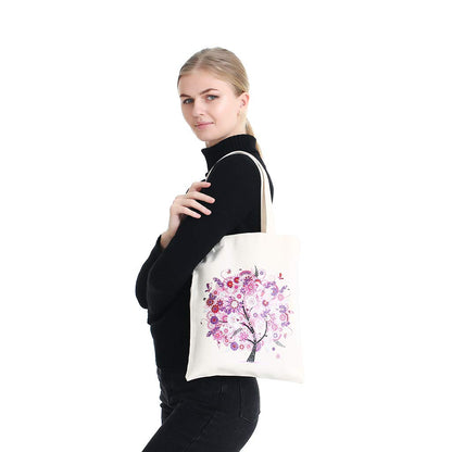 JGA JOGGING ARM 5D Art Craft Diamond Painting Shopping Canvas Tote Bag Foldable Hand bags Accessories Tray Organizer for Adult Women Handwork