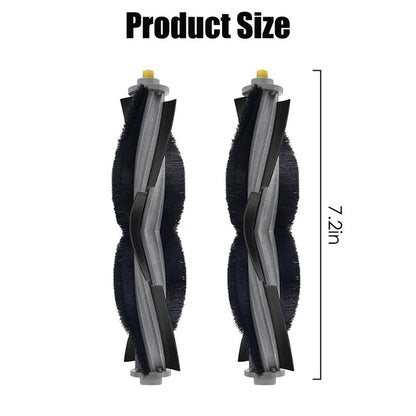 MZY LLC 3 Pack Replacement Rubber Roller Brushes for Ecovacs Deebot X1 Omni/ X1 PRO Omni/ X1 Plus/ T10 Omni/ T10 Turbo Vacuum Cleaner Accessories