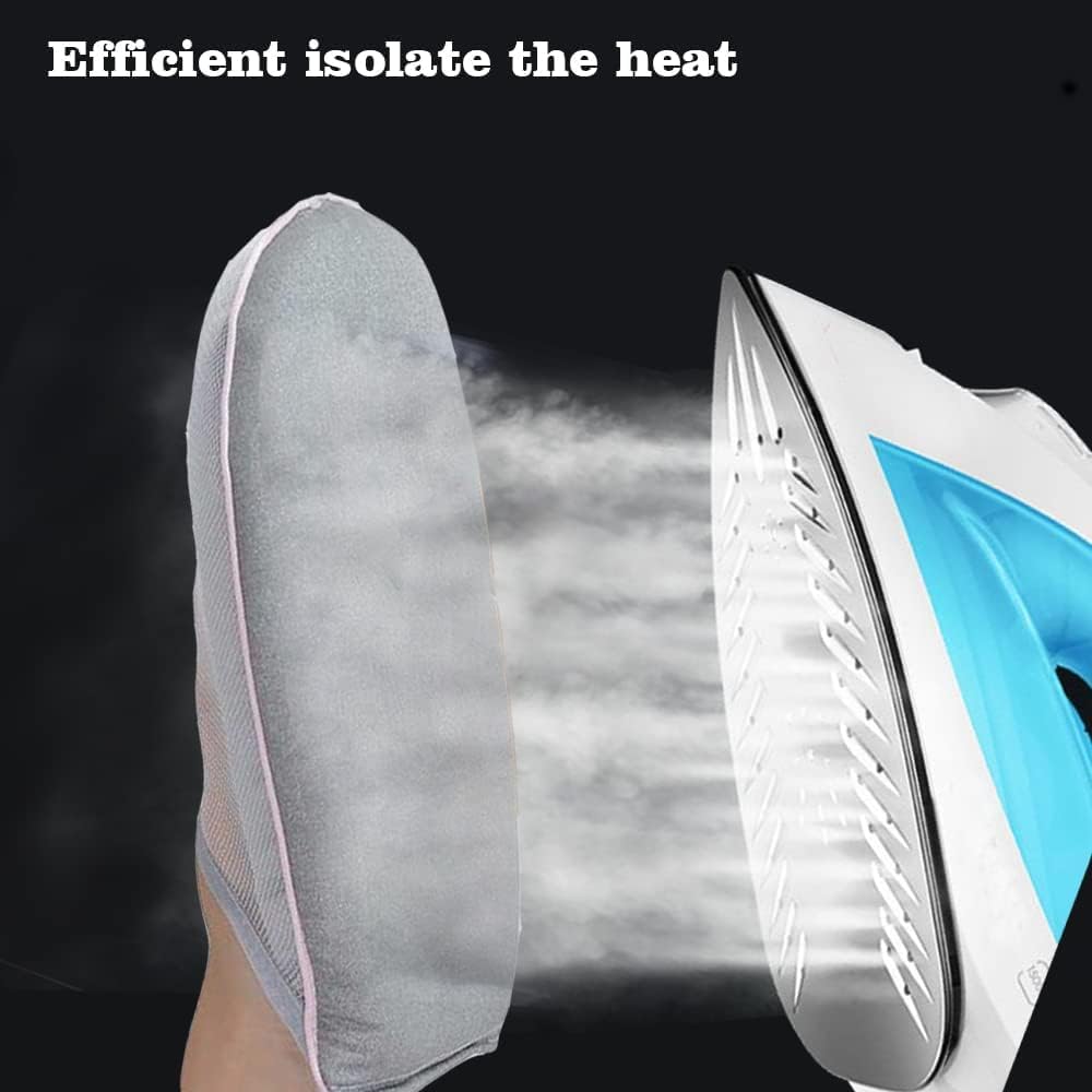 Garment Steamer Ironing Gloves, Heat Resistant Mitt for Handheld Steamers, Durable Protective Ironing Glove