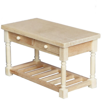 Mini Furniture Model Adorable Furniture Ornament Wooden Decoration Mini Desk Model Mini House Desk Simulation Furniture Mini House Furniture Miniature Adornment Wooden Mini Desk
