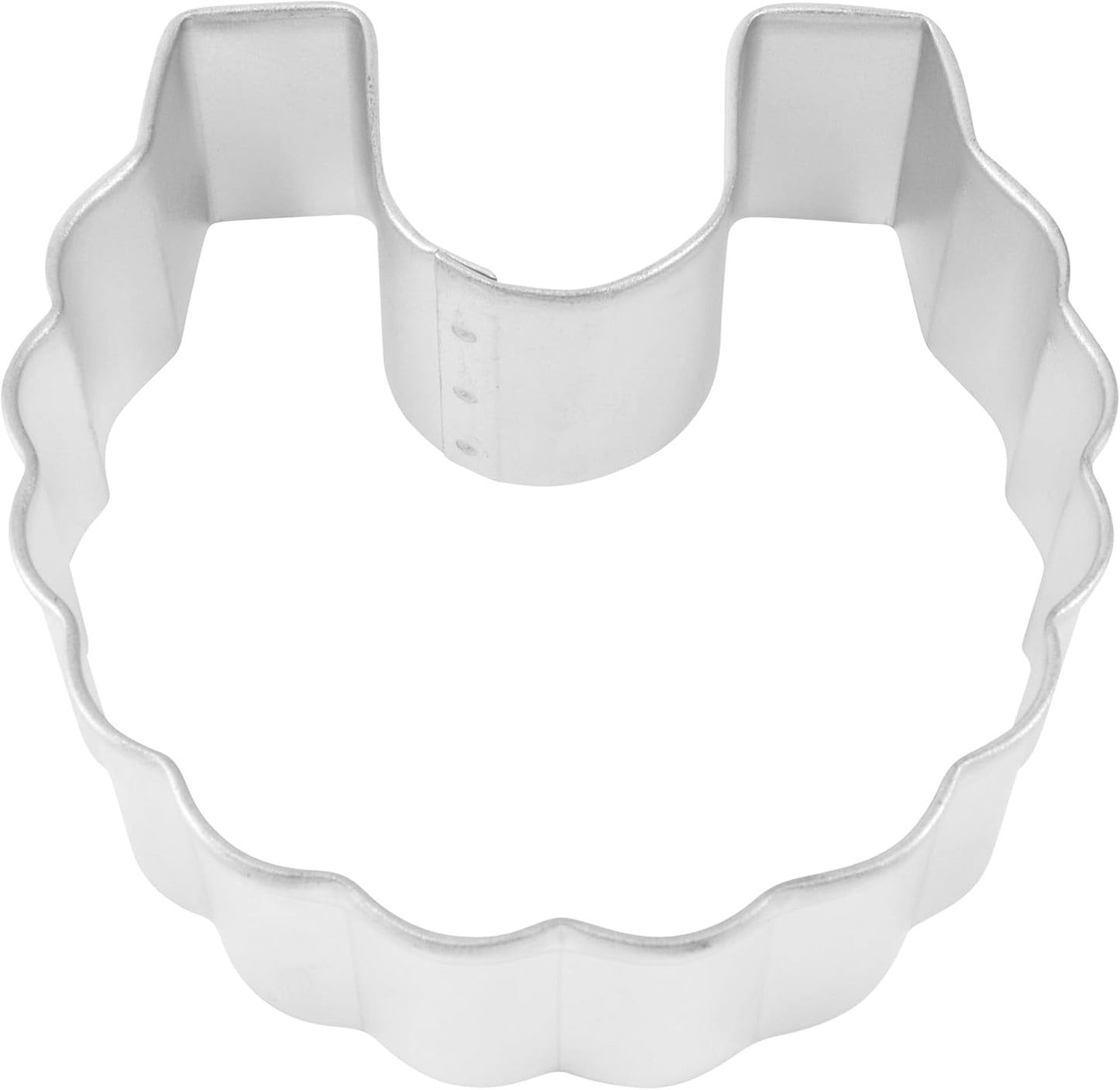 Cybrtrayd R and M Baby Bib Cookie Cutter, 3-Inch, Durable Tinplated Steel
