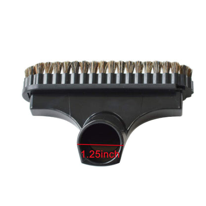 EZ SPARES Vacuum Cleaner Universal 1 1/4 inches (32mm) Soft Horsehair Mirror Simple Sense Brush Fits Most Brand 6-inch Accepting 1.25'' Attachment