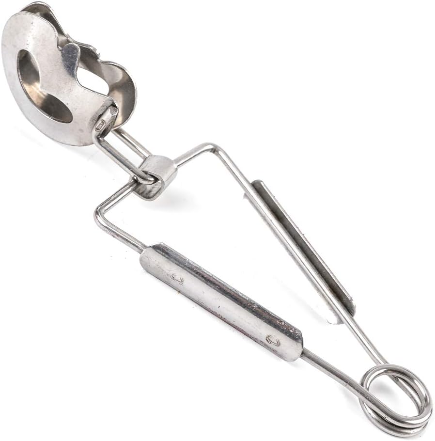Stainless Steel Snail Escargot Plate, Thickened Dishes with 12 Compartment Holes and Tong Set
