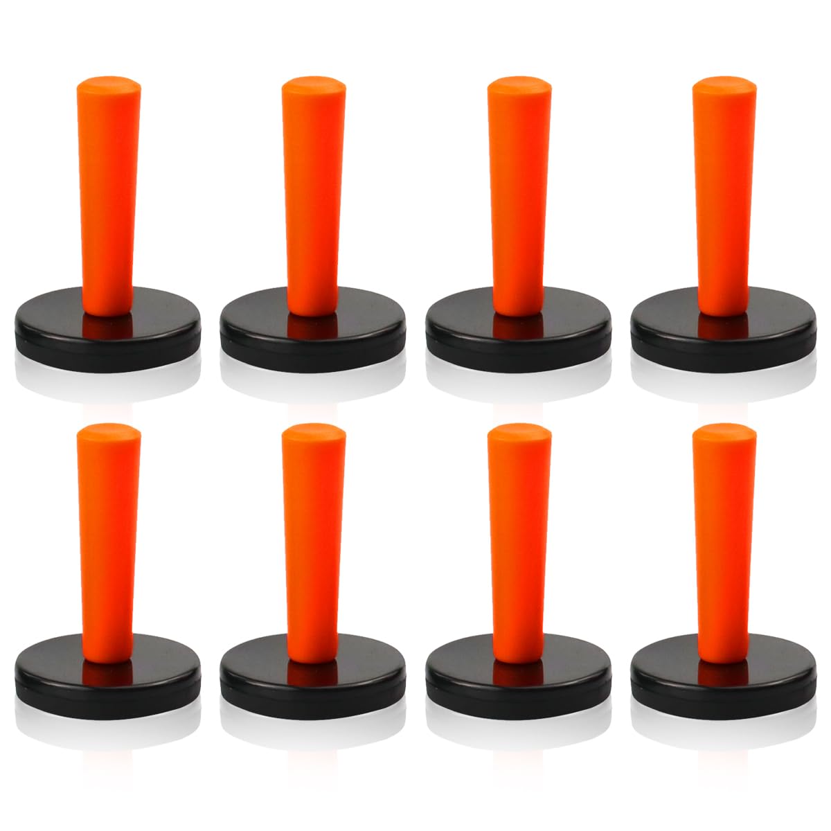 Car Wrap Gripper Magnets Holder Tint Tool, Auto Magnetic Position Tool Vinyl Film Magnet Fixators for Car Wrapping, Sign Vinyl, Window Tint & Crafts Sign Making Vinyl Tools (Orange-8PCS)