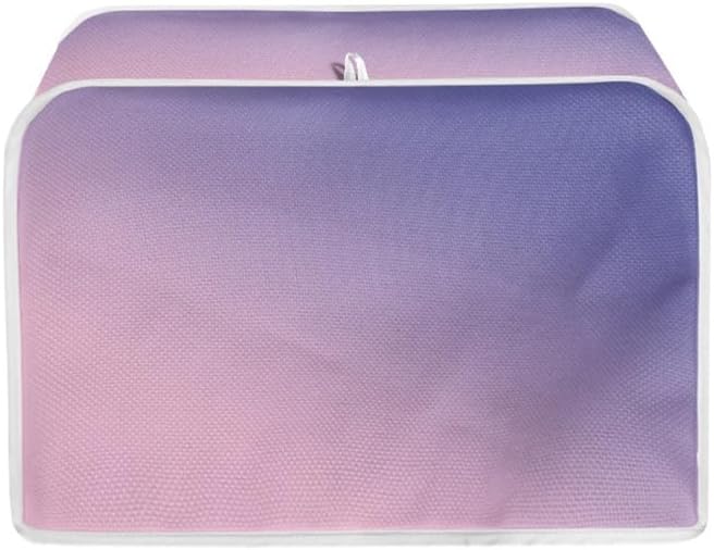 Toaster Cover 4 Slice, Wide Slot Machine Washable with Hang Loop (16x16"), Purple, 2PCS