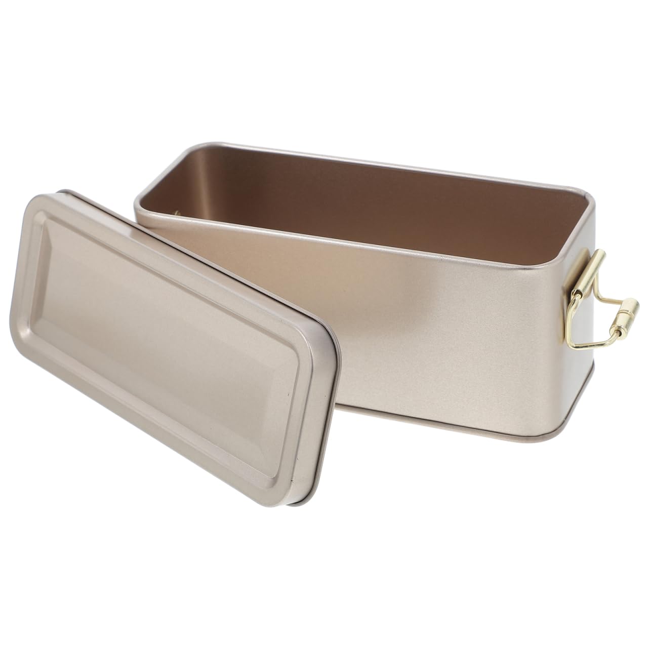 MAGICLULU Multipurpose Rectangular Metal Box with Lid Elegant Storage Container for Cookies Candy Snacks Decorative Tin Can for Food Preservation Daily Use