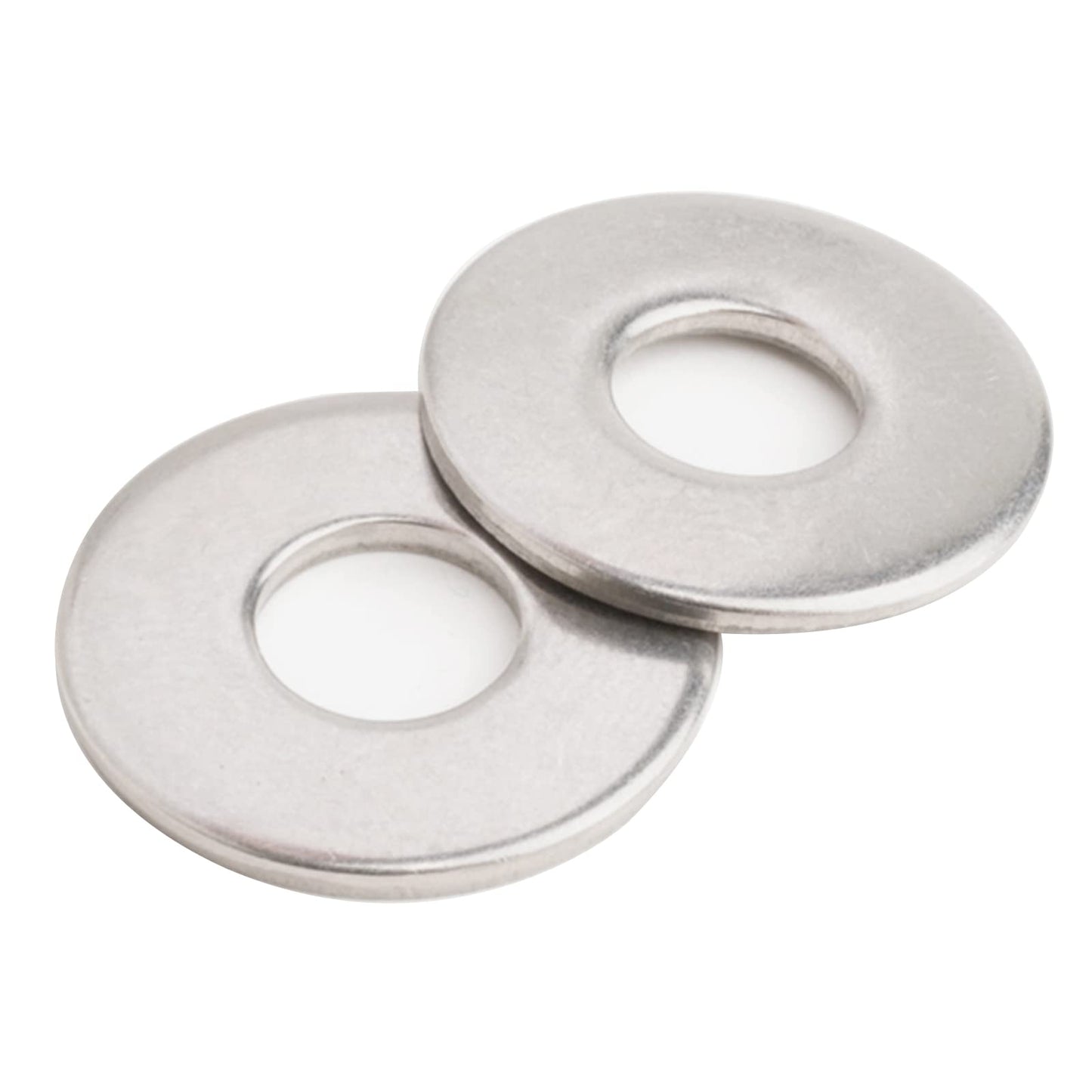 Instockbolt M8 x 16mm OD Flat Washer, 18-8 (304) Stainless Steel Washers Flat, 50PCS
