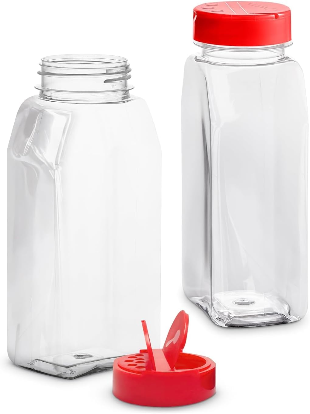 2 32oz Pcs Large Seasoning Shaker Storage Seasoning Containers Large Spice Shakers with Holes and Lids Dual Shake