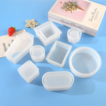 RESIN GO 500g Silicone Mold Epoxy Resin Mystery Boxes Blessing Bags Blind Box Moulds Package - Necklaces, Pendants, Coasters, Trays, Letters and Other Random Molds