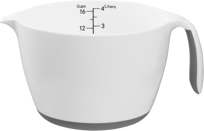 Cuisinart 4qt. Batter Mixing Bowl, White & Grey, 4 Quart