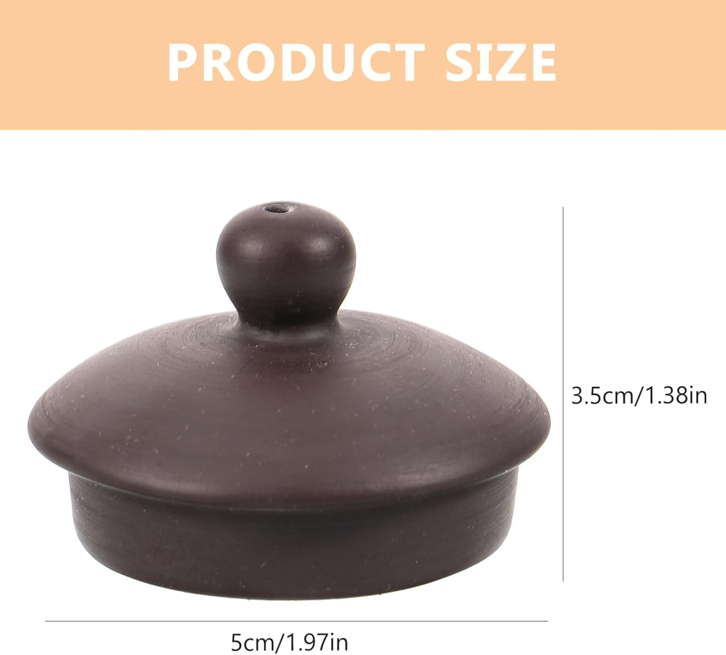 Ceramic Teapot Lid, Universal Repair Lid for Purple Clay Teapot, Replaceable Lid for Teapot
