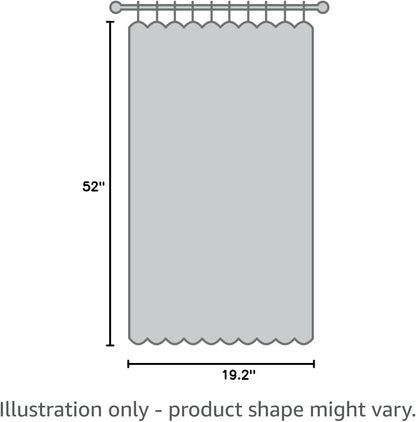 NICETOWN Greyish White Tiers Kitchen Curtains, Room Darkening Energy Efficient Grommet-Top Panels for Short Windows