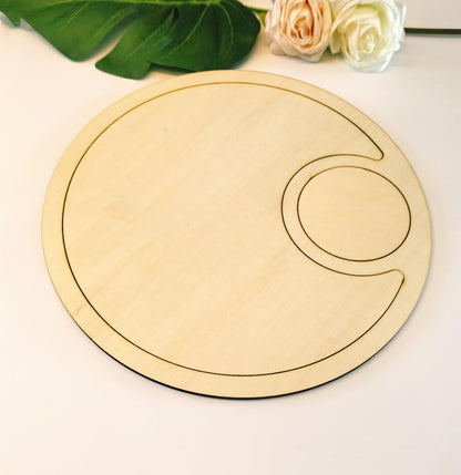 Nested Circles 12” Wooden Serving Tray Router Template,DIY Kit for Crafting Elegant Valet Trays with Precision Design,Inlay&Woodworking Templates