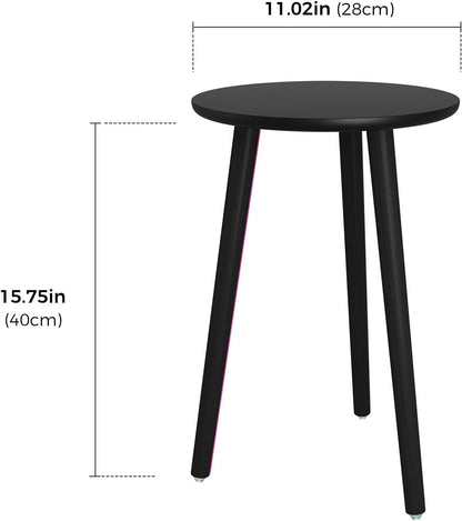 Leaf&lull Tall Plant Stand Indoor Black Plant Table for Large Plants Wooden Plant Stool Plant Holder for Living Room